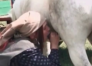 Sexy sex session with farm animals